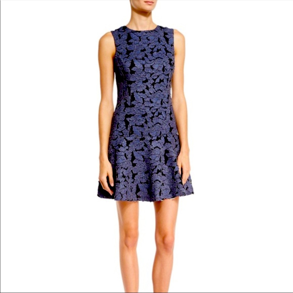 Alice + Olivia Fonda Floral Lace Dress